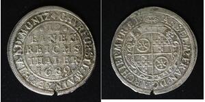 MAINZ (German State) 1/12 Thaler 1689 - Silver - VF - 935