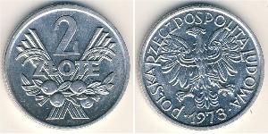 2 Zloty République populaire de Pologne (1952-1990) Aluminium 