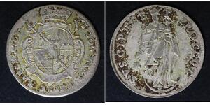 WURZBURG 4 Kreuzer 1763 - Billon - Adam Friedrich - F/VF - 820
