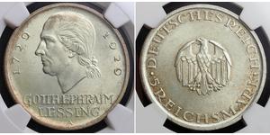  
 
    1929, Germany (Weimar Rep.). Silver 5 Mark 