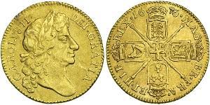 1 Guinea Königreich England (927-1649,1660-1707) Gold Karl II (1630-1685)