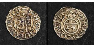  
  1619, Anhalt (Principality). Scarce Silver Kipper 1/24 Thaler (Groschen) Coin.  Mint Year: 1619 State: Anhalt (Principality) References: KM-16 ($45 in VF / $85 in XF!) Condition: Lightly tone ...