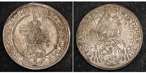  
 
   1647, Salzburg, Count Paris von Lodron. Large Silver Thaler Coin. Cleaned XF-AU!   Mint Year: 1647  Mint Place: Salzburg  Denomination: Thaler  Ruler: Count Paris von Lodron.  Reference: D ...