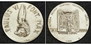  
   1963, Vatican, Pope Pual VI. Beautiful Silver 