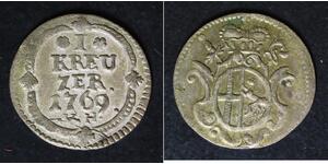 FULDA (German City) 1 Kreuzer 1769 VH - Billon - Heinrich VIII - VF - 979