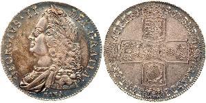 1 Crown Königreich Großbritannien (1707-1801) Silber Georg II (1683-1760)