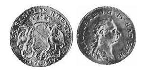1 Ducat Margrave of Baden-Durlach (1535 - 1771) 金 