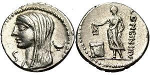 1 Denario Repubblica romana (509BC-27BC) Argento 