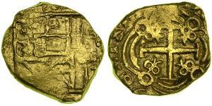 2 Escudo New Kingdom of Granada (1549 - 1739) 金 Philip V of Spain(1683-1746)