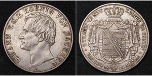 2 Талер Саксония (королевство) (1806 - 1918) Серебро 