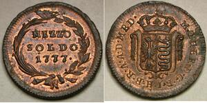 1/2 Soldo Sacro Imperio Romano (962-1806) / Italian city-states Cobre Maria Theresa of Austria (1717 - 1780)