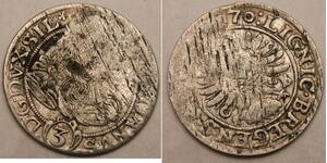 SILESIA LIEGNITZ BRIEG 3 Kreuzer 1670 CB - Silver - Christian - VF - 1188 *
