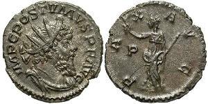 1 Antoninianus Gallic Empire (260-274)  Postumus (260-268)