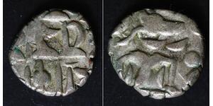 INDIA (Pratihara Empire) Drachm ND(ca. 900 AD) - Billon - 1065