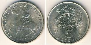 5 Escudo Chile Kupfer/Nickel 