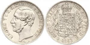 1/6 Thaler Regno di Hannover (1814 - 1866) Argento Giorgio V di Hannover (1819 - 1878)