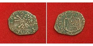  
  
  
 1648, Neapolitan Republic, Enrico di Lorena. Copper Pubblica (3 Tornesi) Coin. R! 
  
 Mint Place: Naples  Mint Period: 1647-1648 Reference: KM-88 ($375 in VF!) Denomination: Pubblica (3 ...