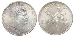 100000 Leu Kingdom of Romania (1881-1947) Silver Michael of Romania