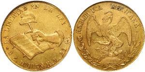 8 Escudo Primera República Federal de México (1824–1835) Oro 