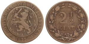 Netherlands - 2-1/2 Cents 1877
