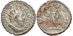1 Antoninianus Gallic Empire (260-274) 銀 Postumus (260-268)