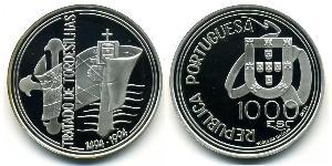 1000 Escudo Republica Portuguesa (1975 - ) Silber 