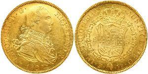 8 Escudo 玻利維亞 金 卡洛斯四世 (1748-1819)