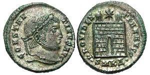 1 Follis /  AE3 Impero romano (27BC-395) Bronzo Costantino I (272 - 337)