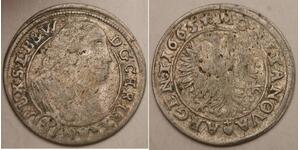 SILESIA LIEGNITZ BRIEG 3 Kreuzer 1665 - Silver - Christian - VF - 1163 *