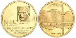 5 Peso Uruguay Gold José Gervasio Artigas