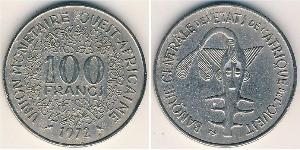 100 Franc 非洲联盟 镍 
