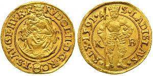 1 Ducat Habsburg Empire (1526-1804) Gold Rudolf II, Holy Roman Emperor (1552 - 1612)