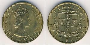 1/2 Penny Jamaica (1962 - ) Bronce 