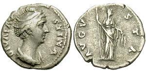 1 Denarius Roman Empire (27BC-395) Silver Faustina I (105-141)