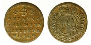 WURZBURG 1/4 Kreuzer 1752 - Copper - Karl Philipp - VF - 1104
