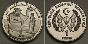 SAHARAWI / WESTERN SAHARA 1 Peseta 2018 - Copper-Nickel - Transport - UNC -2593*