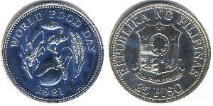 25 Peso Filipinas Plata 