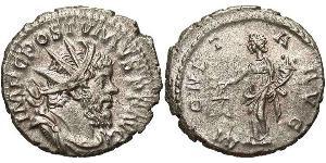 1 Antoninianus Gallic Empire (260-274) 銀 Postumus (260-268)