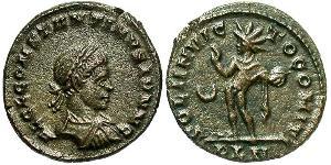 1 Follis /  AE3 Roman Empire (27BC-395) Bronze Constantius II (317 - 361)