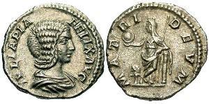 1 Denario Imperio romano (27BC-395) Plata Julia Domna (?-217)