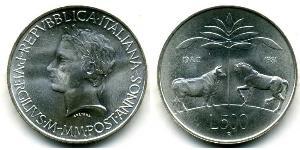 500 Lira Italie Argent 