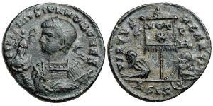  AE3 / 1 Фоллис Римская империя (27BC-395) Бронза Лициний II (315-326)