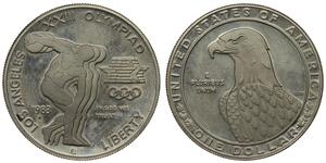 United States - 1 Dollar 1983-S - Silver XXIII Olympiad Los Angeles