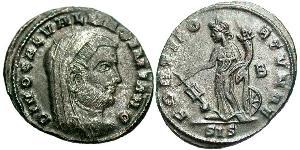 1 Фолліс Римська імперія (27BC-395) Бронза Галерій Максиміан (260-311)