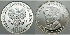 100 Zloty Repubblica Popolare di Polonia (1952-1990)  