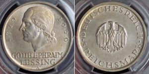  
  1929, Germany (Weimar Rep.). Silver 5 Mark 