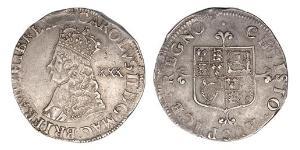 1/2 Крона(англійська) Королівство Англія (927-1649,1660-1707) Срібло Карл II (1630-1685)