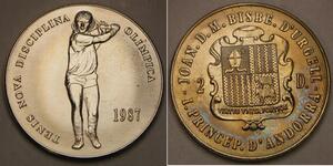 ANDORRA 2 Diners 1987 - Seoul Olympics 1988 / Tennis - aUNC - 770 *