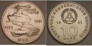 GERMANY (East - DDR) 10 Mark 1981 A - National People's Army - XF/aUNC - 640 *