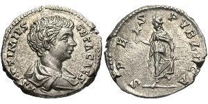 1 Denario Impero romano (27BC-395) Argento Geta (189-211)